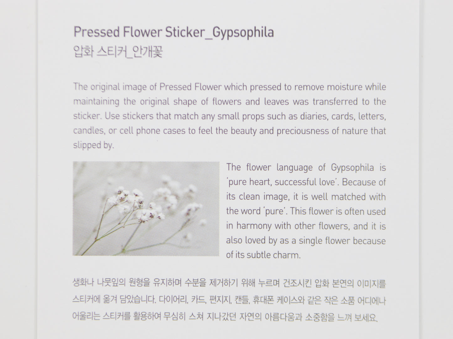 Appree Pressed Flower Stickers