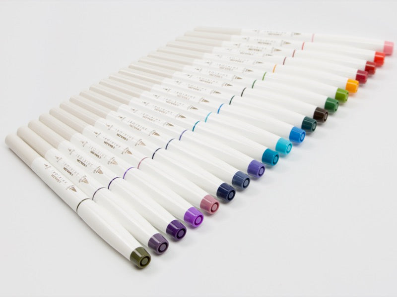 Juego de pinceles y tinta fina Sailor Shikiori de 20 colores