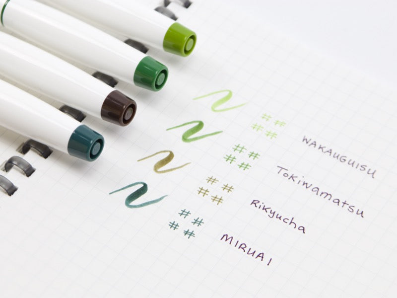 Juego de pinceles y tinta fina Sailor Shikiori de 20 colores