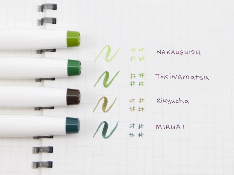 Juego de pinceles y tinta fina Sailor Shikiori de 20 colores