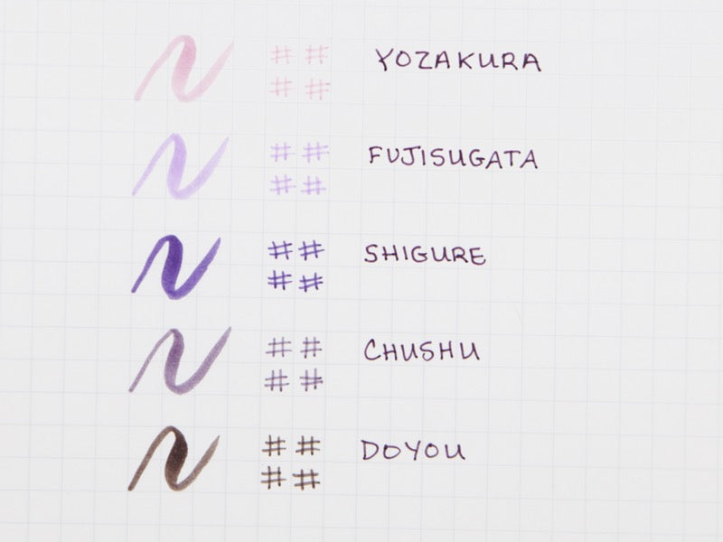 Juego de pinceles y tinta fina Sailor Shikiori de 20 colores