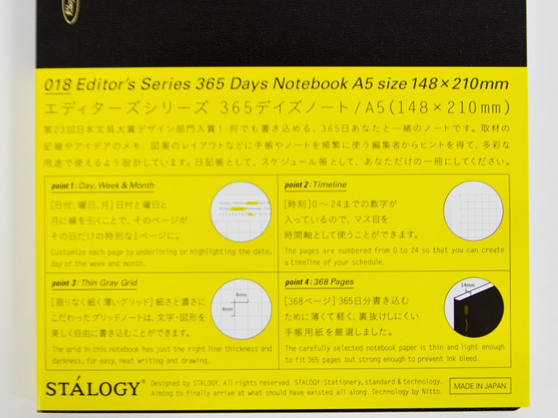 Carnet Stalogy A5 365 jours