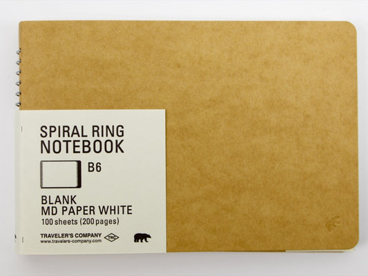 Papier MD Paper B6 spirale de Traveler's Company